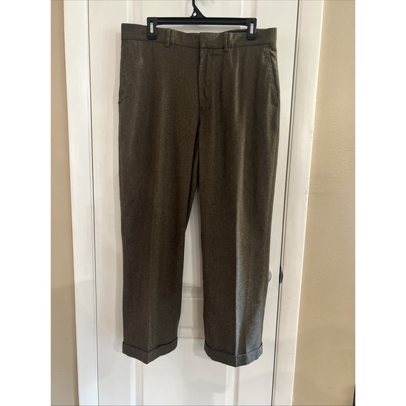 Vintage Polo Ralph Lauren Pants Mens 34R Wool Dress Slacks Made in Italy Classic - Picture 1 of 16